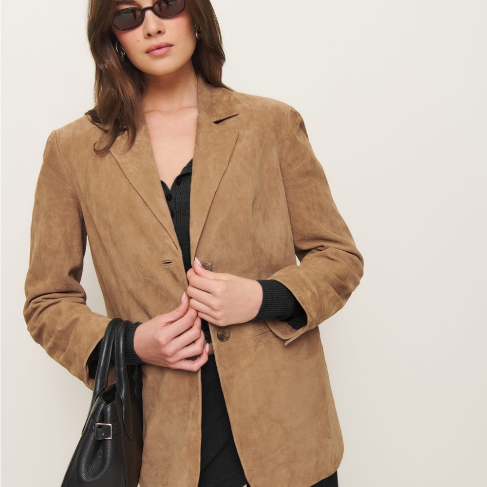 Reformation Veda Blazer Suede - XS
